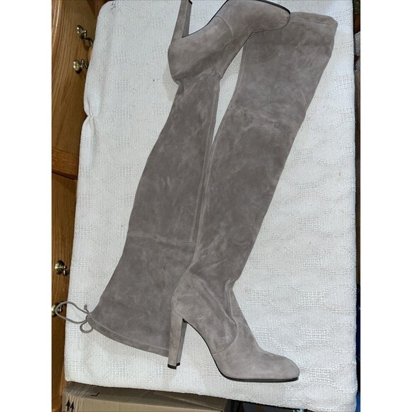 Stuart Weitzman Women’s Thigh High Boots Size 9 M Tan Leather Going Out Party - Picture 2 of 13